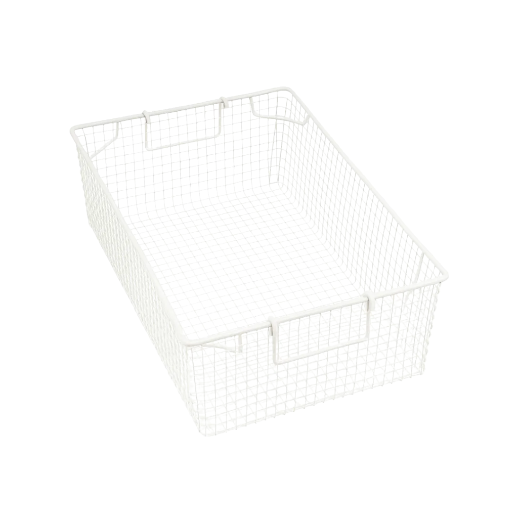 TB5PC Plastic Coated Mesh Tote Basket - 16 gauge 12mm mesh - 455D x 305W x 150H