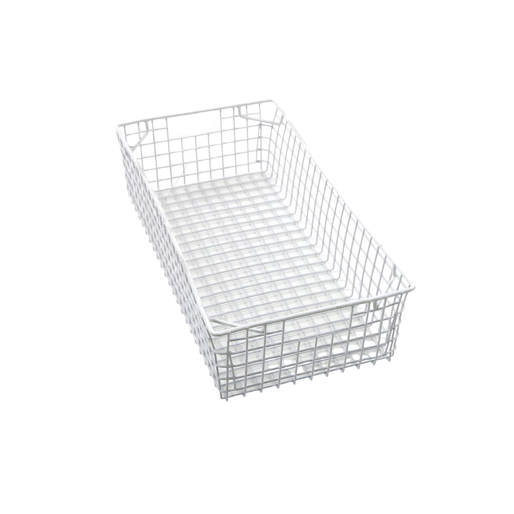 TB3PC Plastic Coated Mesh Tote Basket - 12 gauge 25mm mesh - 610D x 305W x 150H