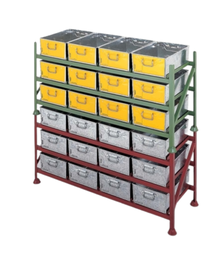 Tote Pan Stacking Racks