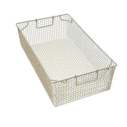 TB6Z Zinc Mesh Tote Basket - 16 gauge 12mm mesh -  610D x 305W x 150H