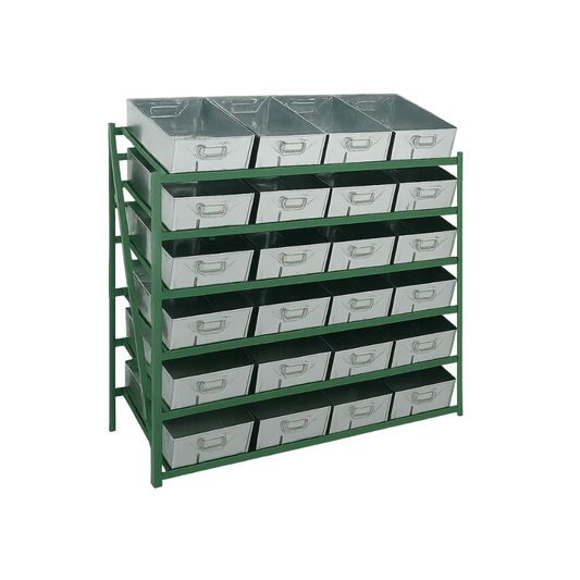 R4T - Standard Tote Pan Rack with Tilted Shelf - 1350W