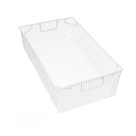 TB6PC Plastic Coated Mesh Tote Basket - 16 gauge 12mm mesh -  610D x 305W x 150H