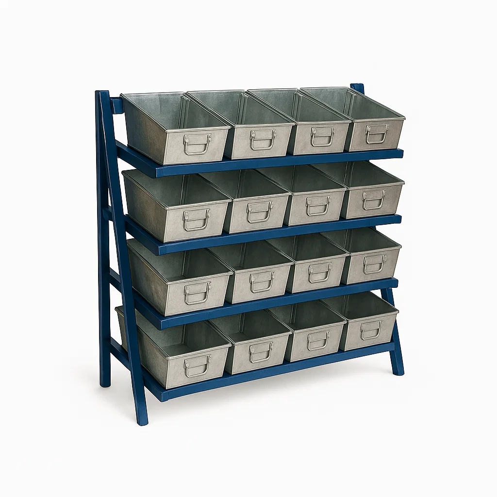 C4T Cantilever Rack 1350W Tilted Shelves