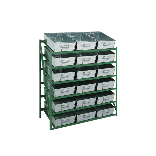 R3T - Standard Tote Pan Rack with Tilted Shelf - 1040W